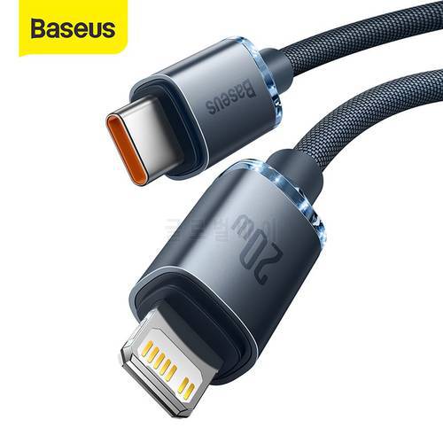 Baseus USB Type C PD 20W Cable for iPhone 14 13 12 Pro X 8 Fast USB C Cable for iPhone Charging Cable USB Type C Cable Wire Code