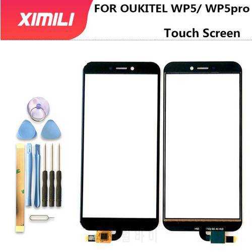 5.5&39&39 Original Touch Screen For Oukitel WP5 Touch Screen Digitizer Panel Assembly 100% Tested Lens Sensor FOR WP5 PRO+Tools
