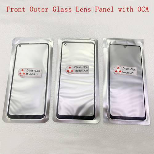 5Pcs Front Outer Glass Lens Touch Panel Cover For Samsung A10 A20 A30 A50 A70 A11 A21 A31 A71 A21S A01 Core Glass Lens with OCA