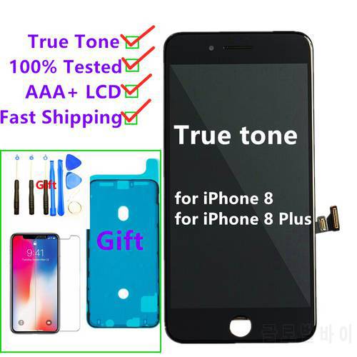 AAAA+ Display for iPhone 8 Plus LCD Screen with 3D Touch Digitizer Assembly Screen replacement for iPhone 8 Support True tone