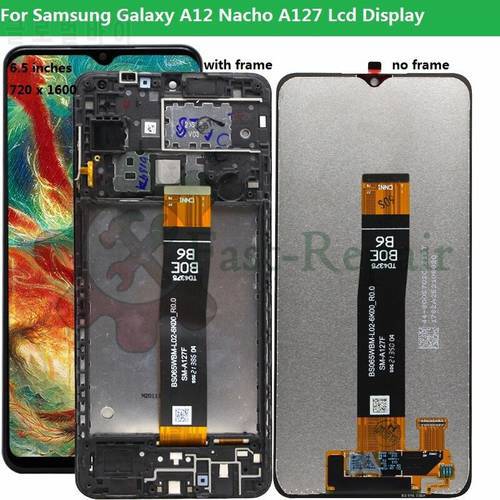 6.5&39Original For Samsung Galaxy A12 Nacho LCD A127F A127M A127U LCD Display Touch Screen Digitizer Assembly For Samsung A127 LCD