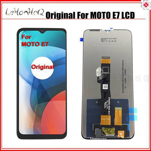 Original LCD 6.5 Inch For Motorola Moto E7 LCD Display Touch Screen Digitizer For Moto E7 lcd XT2052 XT2095-1 Frame LCD