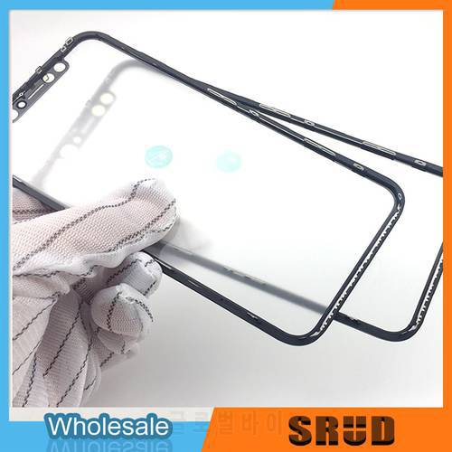 2Pcs 1:1 Orginal Front Outer Glass With OCA For iPhone X XR XS Max 11 Pro Max 12 13 Mini Pro Max Touch Screen Glass Lens Repair