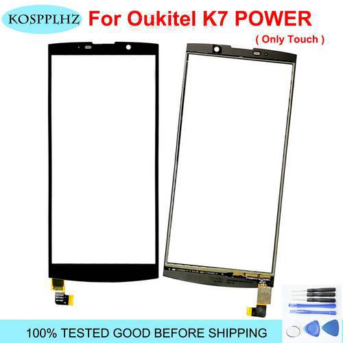 original new Touch Screen For oukitel k7 Pro Touch Screen Panel Glass Lens Digitizer Sensor oukitel k7 power Free Tools+Adhesive