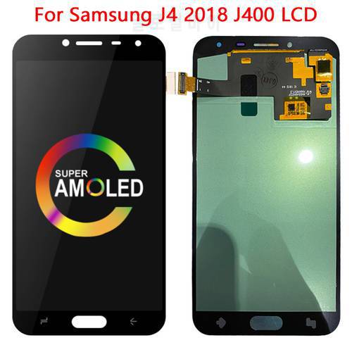 SUPER AMOLED J400 LCD For Samsung Galaxy J4 2018 J400 J400F J400G LCD Display Touch Screen Digitizer Assembly SM-J4 2018 LCD
