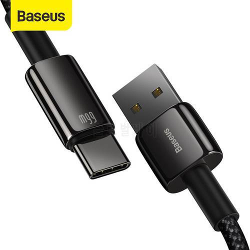 Baseus 6A USB Type C Cable 100W Super Fast Charging Charger For Huawei Mate 40 P50 Samsung 5A SCP FCP USBC Type-C Data Wire C