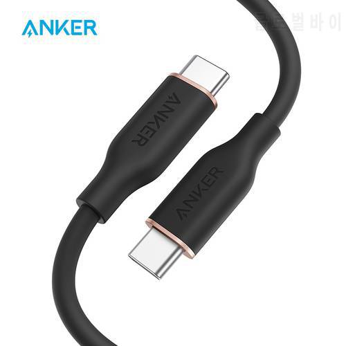Anker Powerline III Flow usb type c cable 100W Fast Charge USB 2.0 for MacBook Pro 2020 for ipad air for Galaxy for xiaomi