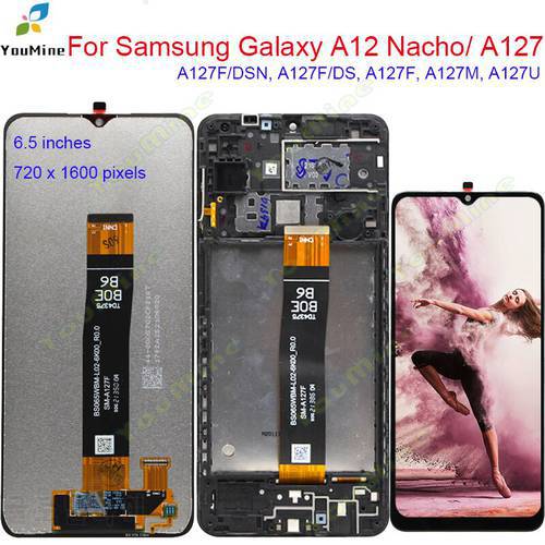 6.5&39&39 Display For Samsung Galaxy A12 Nacho A12S LCD A127F A127F LCD Display Touch Screen Digitizer For Samsung A127 A127M LCD