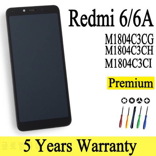 100% New M1804C3CG M1804C3CH M1804C3CI Premium LCD For Xiaomi Redmi 6 LCD Display Touch Screen Replacement For Redmi 6A