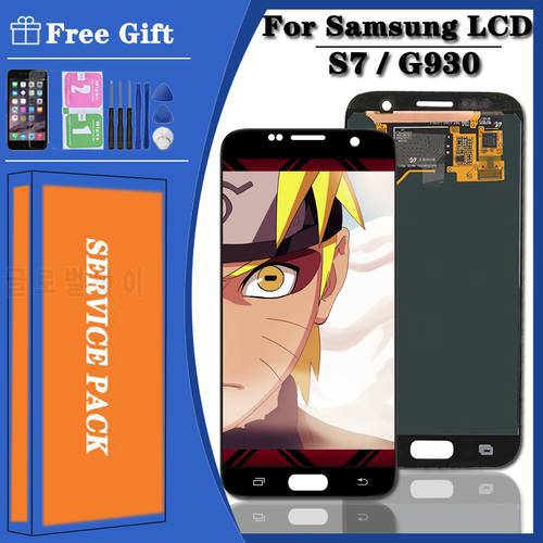 Original S7 For Samsung Galaxy S7 G930 LCD Display Touch Screen With Frame Digitizer Assembly For Samsung G930 G930F LCD Screen