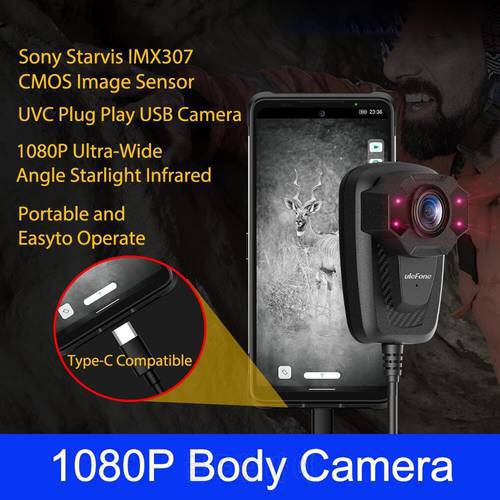 Original Ulefone 1080P Ultra-Wide Angle Camera Starlight Infrared UVC Night Vision Camera For Armor 9,10,11 SmartPhone Plug Play