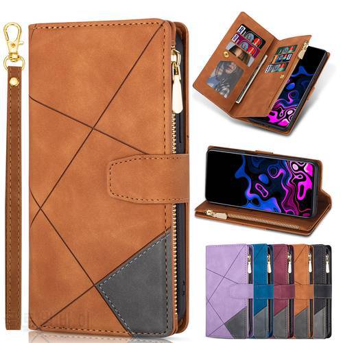 Leather Flip Wallet Case For Samsung S22 Ultra S21 S20 FE S10 E Lite S9 S8 Plus S7edge Note 20 10 9 8 Card Solt Phone Bag Cover