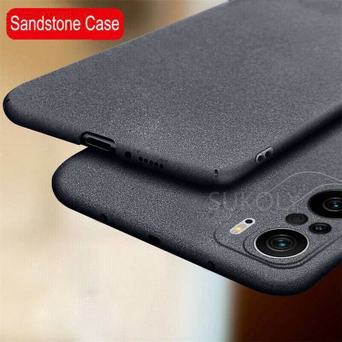 Slim Sandstone Matte Case For Xiaomi Redmi Note 10 Pro 11s 10S 9S 9 Pro 11T Mi 11 10T Lite Poco X3 NFC F3 M3 Pro 5G Hard Cover