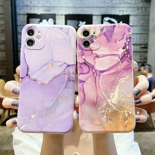 Marble Pattern Case For Samsung Galaxy A52 A52S A53 A12 A22 A32 A22S A72 A51 A71 A31 A70 A50 A30S Painting Silicone Case Cover