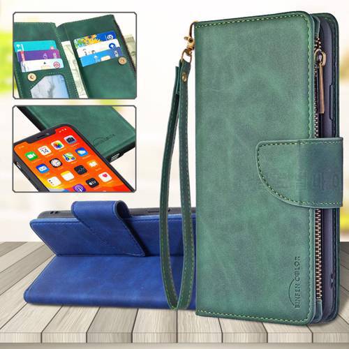 For Huawei P Smart PSmart Z 2020 2019 Luxury Leather Wallet Bag Detachable Magnetic Cover Lanyard Zipper Card Holder Phone Case