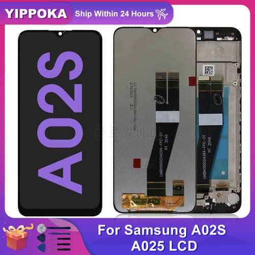 Original For Samsung Galaxy A02S Display SM-A025F/DS LCD Touch Screen Digitizer Display For Samsung A02S LCD SM-A025M/DS