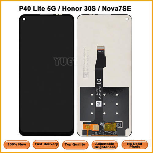 LCD Display for Huawei P40 Lite 5G CDY-NX9A N29A LCD Display Honor 30s CDY-AN90 Screen Replacement for Nova 7 SE Display