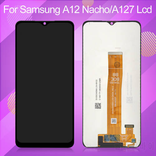 6.5 Inch A127 Display For Samsung Galaxy A12 Nacho LCD Touch Screen Digitizer A127M A127U A127F Assembly With Tools