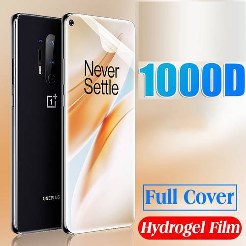 Soft Hydrogel Film For Oneplus 8 Pro Screen Protector Full Cover Anti-Scratch Not Glass Front Film One plus 7T 7 Pro 8Pro