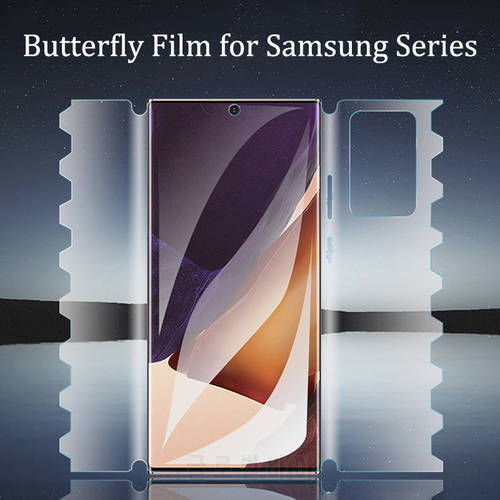 Butterfly Hydrogel Film for Samsung Galaxy S20 S21 FE S22 Ultra S21 Plus S20 S8 S9 S10 Plus Note 10 20 Ultra S22 Protective Film