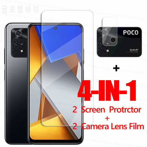 Glass For Xiaomi Poco M4 Pro 4G Tempered Glass Xiaomi Poco X3 F3 M3 M4 Pro 4G Screen Protector Phone Film Xiaomi Poco M4 Pro 45G