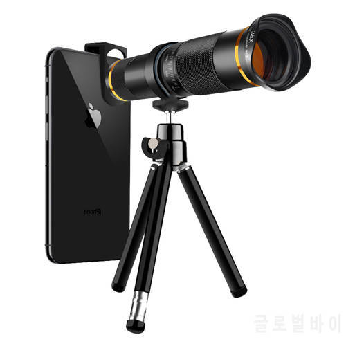 38X Telecope Lens 4K HD Universal Telephoto Phone Camera Lens for iPhone Smartphone Sumsung Mobile Lens Kit include Tripod