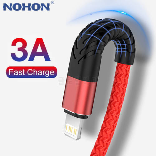 3A Quick Charge USB Cable For iPhone 13 12 11 14 Pro X Max 6 6s 7 8 Plus iPad Origin 3m Lead Mobile Phone Cord Data Charger Wire
