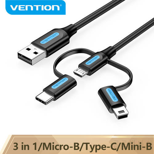 Vention USB Type C Cable for Huawei P40 3A Fast Micro USB Charger Data Cord for Xiaomi Samsung HTC LG Mini USB Mobile Phone Wire