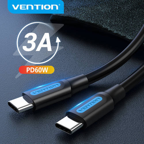 Vention PD 60W USB C to USB Type C Cable Fast Charge Quick Charge 4.0 USB-C Data Cable for Macbook Pro Huawei P30 Samsung S20