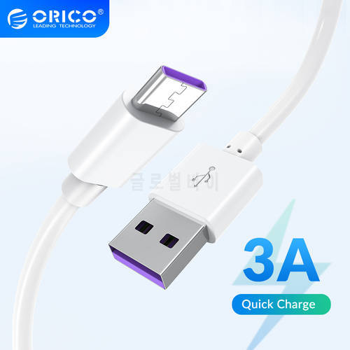 ORICO 3A USB Type-C QC3.0 Fast Charging Cable for Samsung Huawei Xiaomi Mobile Phone Charger Cable