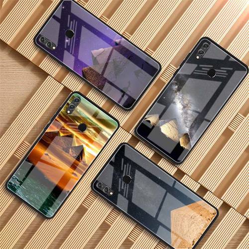 Egyptian Pyramids Tempered Glass Phone Case For Huawei P20 P30 P40 P40 Lite Pro Psmart Mate 20 30 Cover Shell