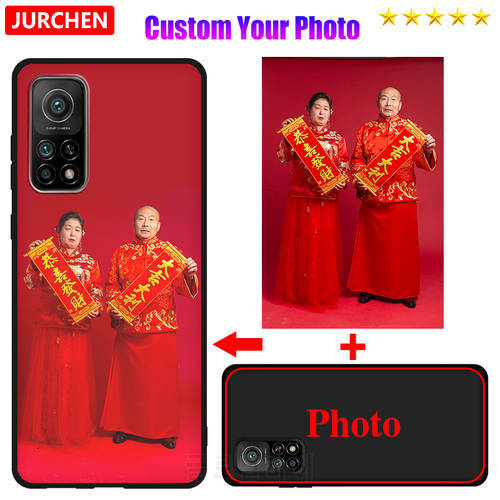 JURCHEN Custom Photo Name Case For Samsung Galaxy S20 S21 Plus Ultra A51 A71 A02 A12 A22 A23 A32 A52 A72 A82 A42 F62 M31S M12 5G