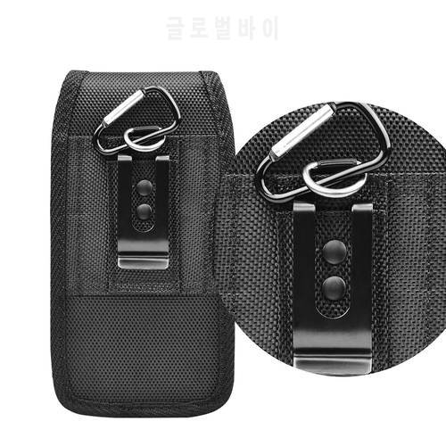 Universal for XGODY Mate 30 / Mate X / M30s / X10 X30 Case Belt Pouch Nylon Flip Cover Metal Clip Phone Holder Men Waist Bag
