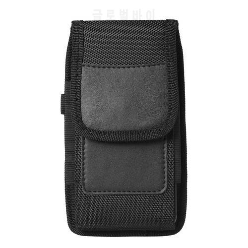 Outdoor Waist Phone Bag for Alcatel 1S 1L 3L 2021 Case Belt Clip Pouch Nylon Flip Cover Clip Card Holder Holster