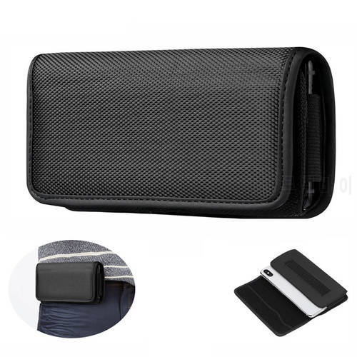 Universal Phone Pouch case for Motorola Edge S Pro / Moto Edge 20 Pro cover flip holster belt oxford cloth waist bag