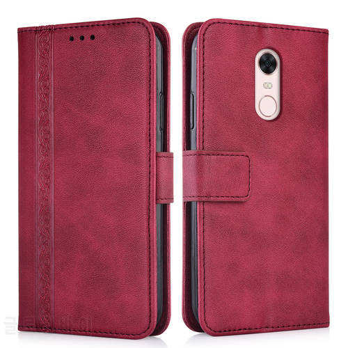 3d Embossed Leather Case for Xiaomi Redmi 5 Plus 5plus Redmi5plus Back Cover Wallet Case With Card Pocket