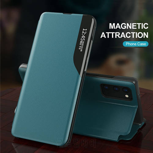 Covers For Samsung A82 5G Case PU Leather Smart View Window Flip for Galaxy A82 Magnetic Holder Book Stand Protective Coque Capa