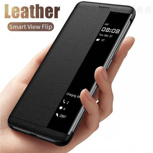 View Smart Flip Case for Xiaomi Redmi Note 6 Pro Cover Fundas Leather Magnetic Cases For Xiaomi Redmi Note6 Pro RedmiNote6Pro