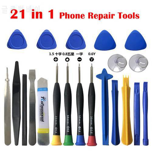 21 in 1 Mobile Phone Repair Tools For iPhone Screwdriver Set For iPad Laptop Computer Disassemble Hand Tool Kit Opening Tool