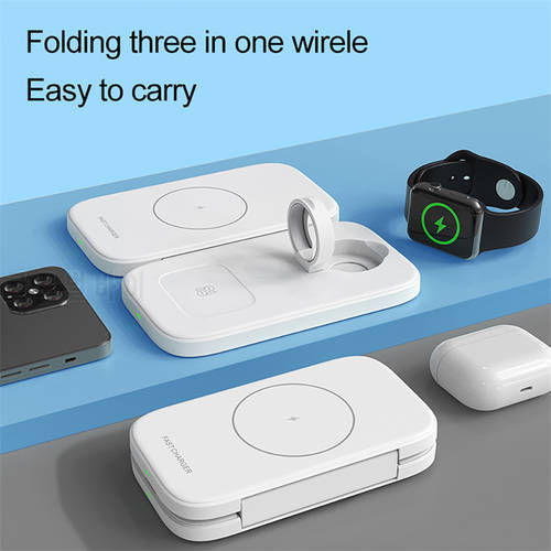 Wireless Charger For iPhone 13 Pro Max Apple Watch Fast Wirless Charging Foldable Easy to Carry Charge Dock Station for Airpods