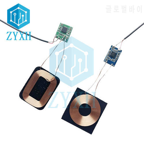 3W Mini Qi Wireless Charger Module Receiver PCBA Circuit Copper Coil Board Universal Charging For Samsung Huawei Xiaomi