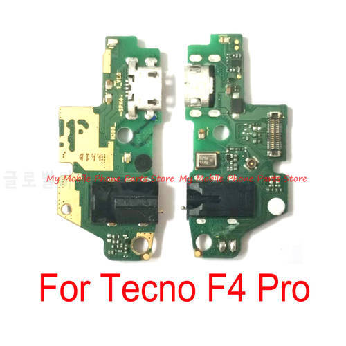 Original USB Charging Port Dock Connector Board Flex Cable For Tecno F4 Pro Charge Charger Port Board Replacement Repair Parts