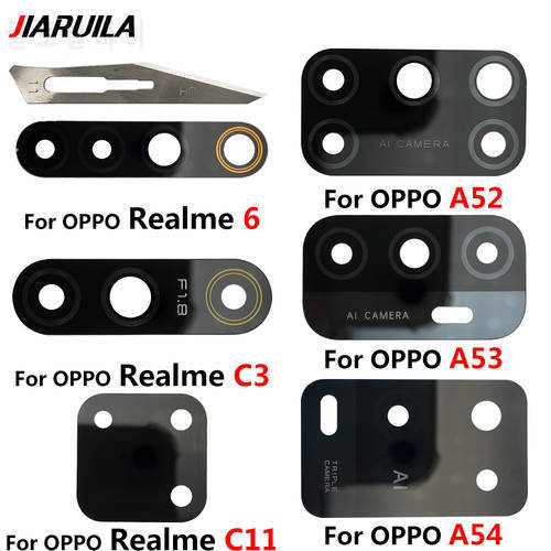Camera Glass Lens For Oppo A12 A8 A9 A15 A16 A52 A53 A54 A74 A93 Realme 7 5 Housing Back Camera Glass With Glue Sticker +Tools