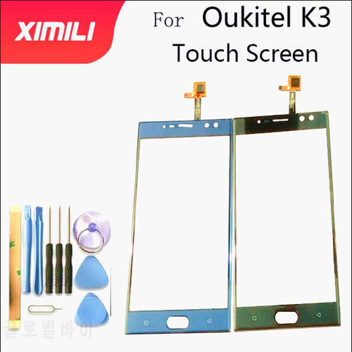 100% Original 5.5 inch For Oukitel K3 Touch Screen Digitizer Glass Panel For OUKITEL K3 PRO Phone Touch Panel Replacement +Tools