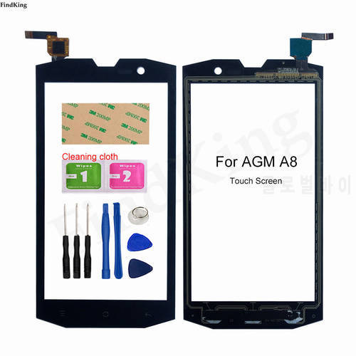 Touch Screen For AGM A8 A8 SE IP68 Touch Panel Touchscreen Digitizer Front Glass Sensor 5.0
