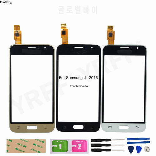 4.5&39&39High Quality Touch Screen For Samsung Galaxy J1 2016 J120F J120 Touch Screen Digitizer Sensor Outer Front Glass Lens Panel