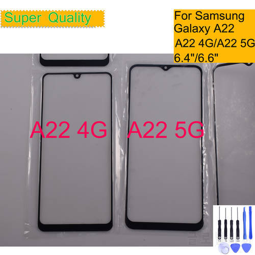 Replacement For Samsung Galaxy A22 4G A225 Touch Screen Front Glass Panel LCD Outer Lens A22 5G A226 Front Glass With OCA Glue