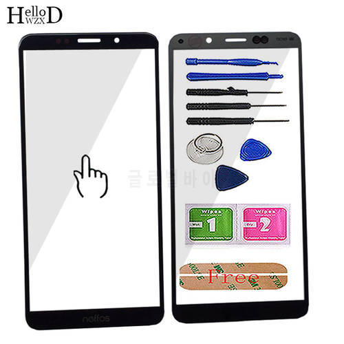 5.99&39&39 Front Outer Glass Panel For TP-LINK Neffos C9 Touch Screen Panel Front Glass Lens Sensor Mobile Tools (No LCD Digitizer)