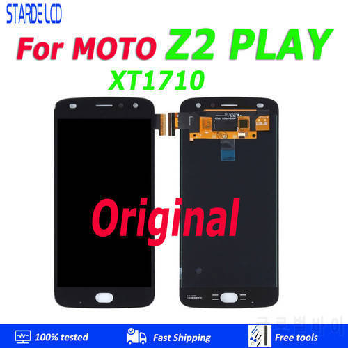 5.5 inch Original For Motorola Moto Z2 Play LCD XT1710-02 XT1710-06 XT1710 Display Touch Screen Replacement Free tools