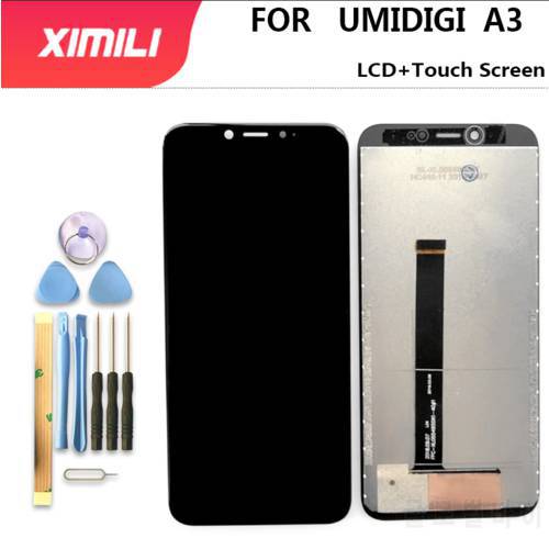 5.5&39&39 For UMI Umidigi A3 LCD Display and Touch Screen Digitizer Assembly Repair Parts+Tools For UMI UMIDIGI A3 lcd+tools